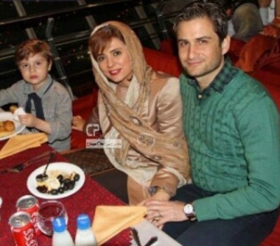 عکس جدید پویا امینی با همسر و فرزندش